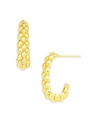 Argento Vivo - Bubble J Hoop Earrings