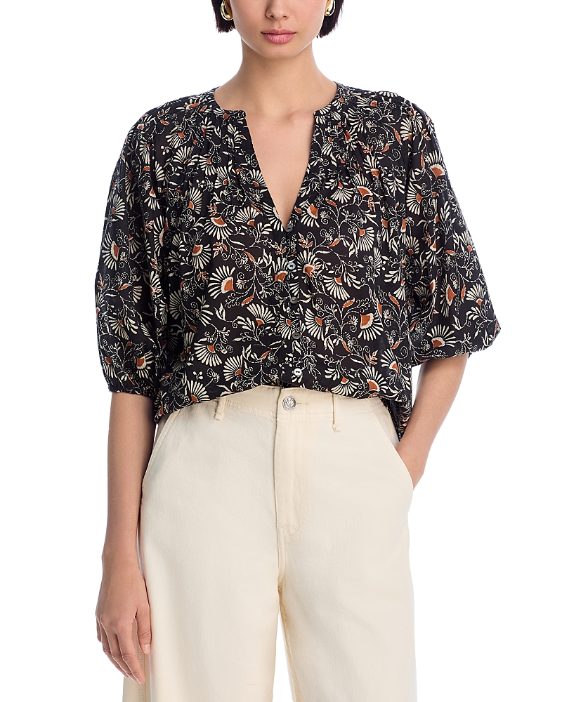 Rails Cassat Deep V-neckline Blouse In Cassia In Cassia