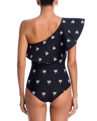 Embroidered One Piece Swimsuit