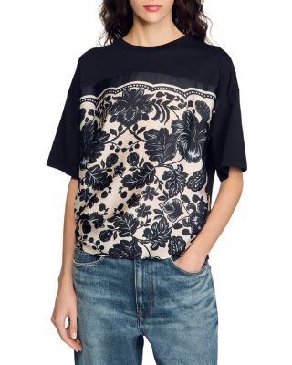 Sandro - Floral Print Tee