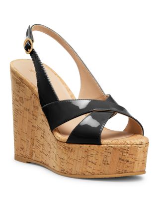 Stuart Weitzman - Women's Dayna Slingback Wedge Sandals