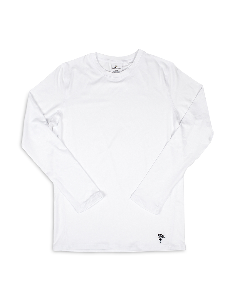 Shade Critters Boys' Rash Guard Shirt - Little Kid In White