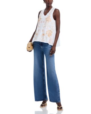 Embroidered Tank Top