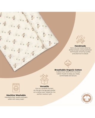 Poppy Single Swaddle Blanket