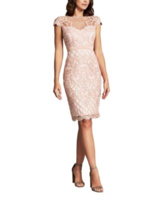 sachin and babi light blue dress Tadashi Shoji Women's Adriane Floral Embroidered Tea-Length Dress