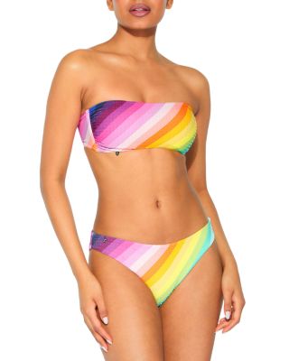 KURT GEIGER LONDON - Kensington Gem Bandeau Bikini Top & Bottoms