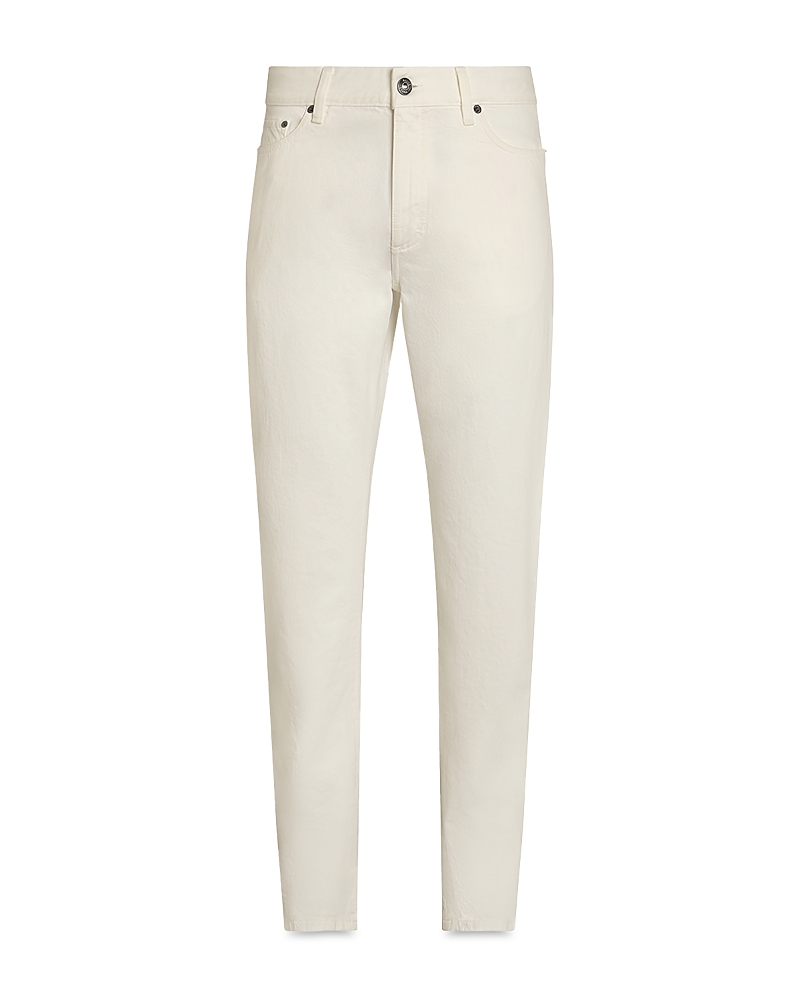 Zegna Roccia Mid-rise Slim Jeans In White