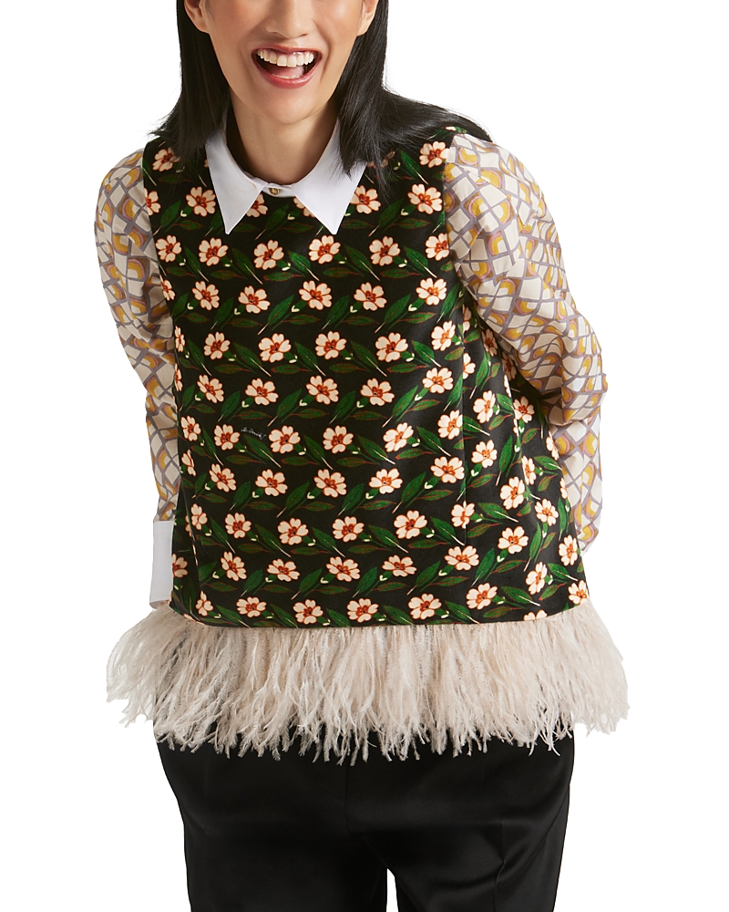 La Doublej La Scala Velvet Top In Mayfair