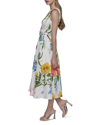 Printed A Line Dress