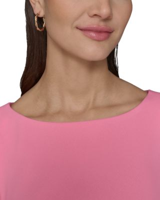 Ruched Sleeve Sheath Dress