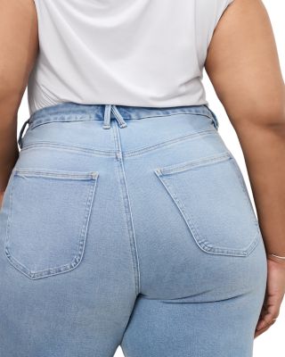 Palazzo High Rise Light Compression Jeans in Indigo862