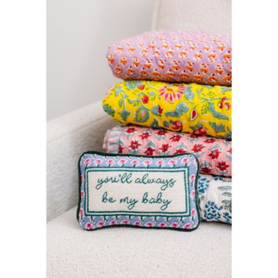 Be My Baby Mini Needlepoint Decorative Pillow
