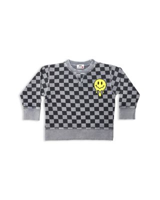 Mish Mish - Boys' Check Crew Sweatshirt - Little Kid