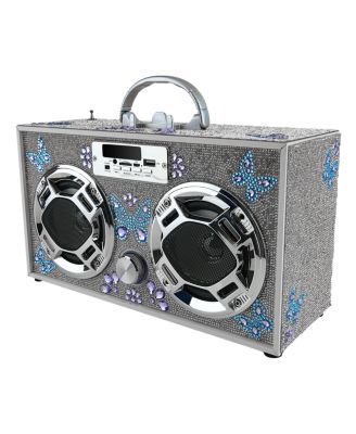 Butterfly Bling BoomBox with FM Radio - Age 6+ Years