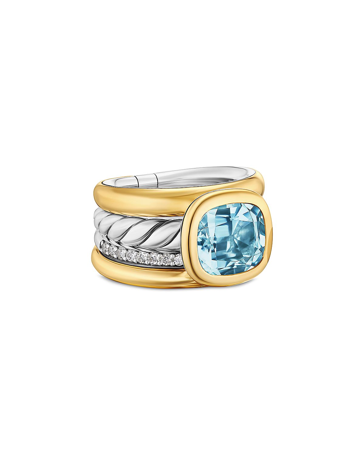 David Yurman Dy Mercer Four Row Stone Ring
