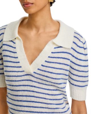 Billie V Neck Polo Crochet Sweater