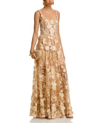 Jasmine 3D Floral Gown