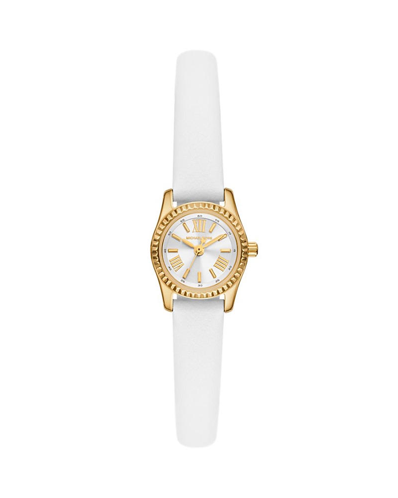 Michael Kors Micro Kensington Watch, 19mm In White/white