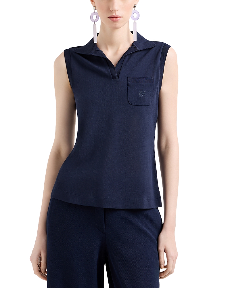 EMPORIO ARMANI SLEEVELESS POLO SHIRT