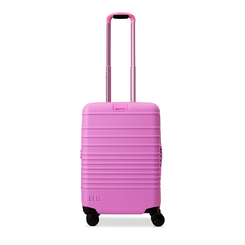 Beis Carry-on Roller In Matte Berry In Pink