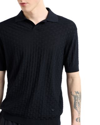 Virgin Wool Short Sleeve Polo Sweater