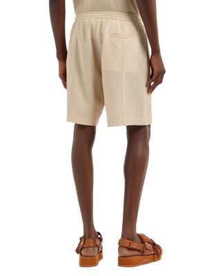 Woven Cotton Drawstring Shorts