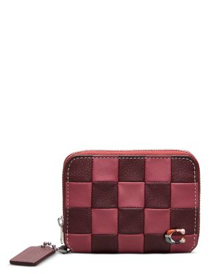 Coachtopia - Zip Around Wallet In Checkerboard Leather