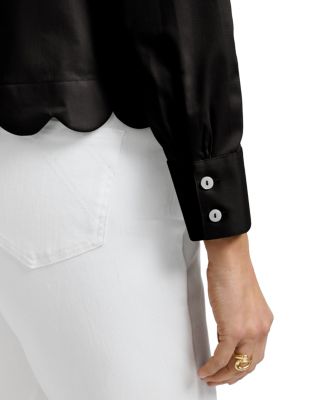 Scarlett Long Sleeved Matte Sateen Shirt