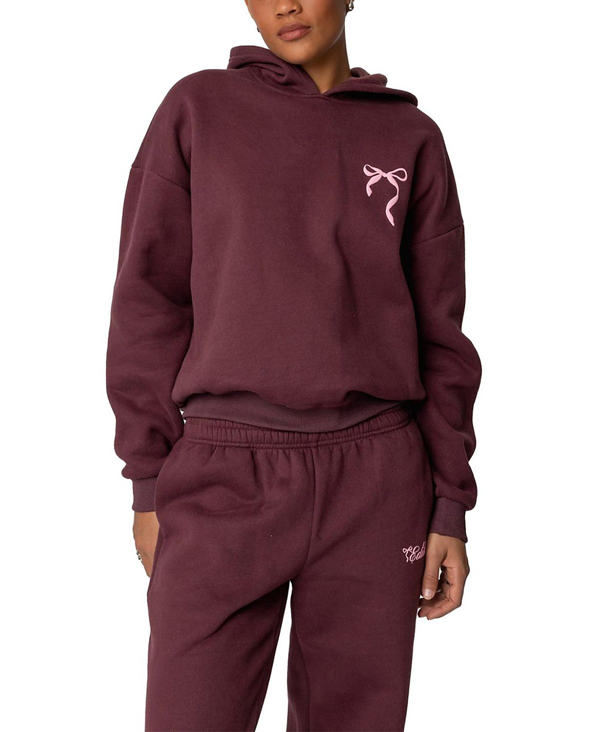 Edikted Sasha Bow Detail Hoodie