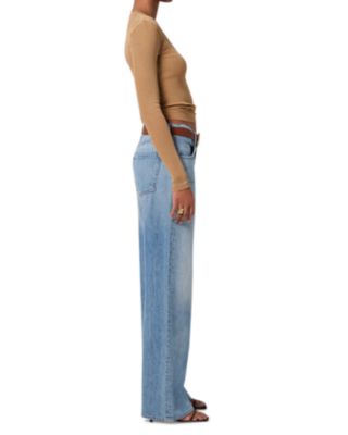 Annina High Rise Wide Leg Jeans in Meuse