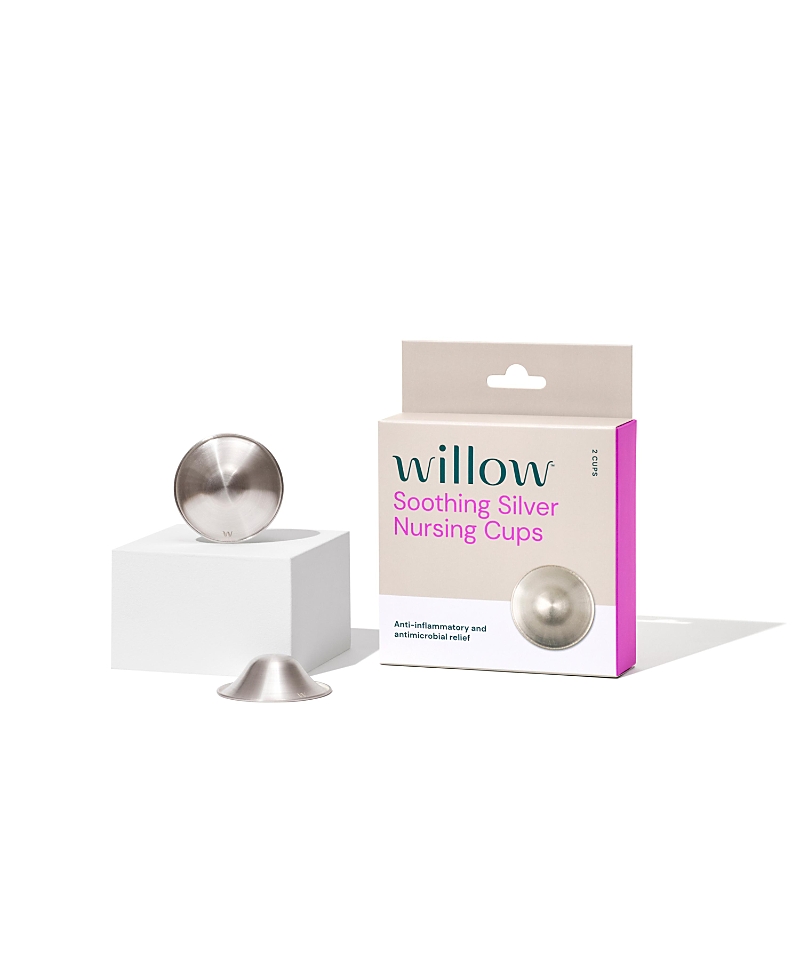 Willow Soothing Silver Nursing Cups, 2-count In Silver