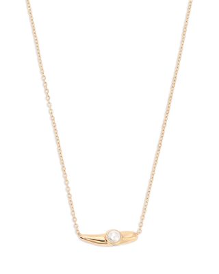Ettika Liquid Pearl Imitation Pearl Pendant Necklace, 16-19
