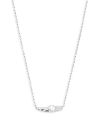 Ettika Liquid Pearl Imitation Pearl Pendant Necklace, 16-19
