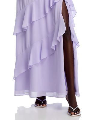 Chiffon Tiered Ruffled Dress - Exclusive