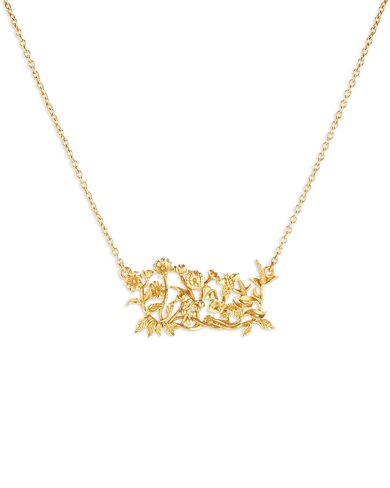 Capucine De Wulf Meadow Cluster Necklace, 16 In Gold