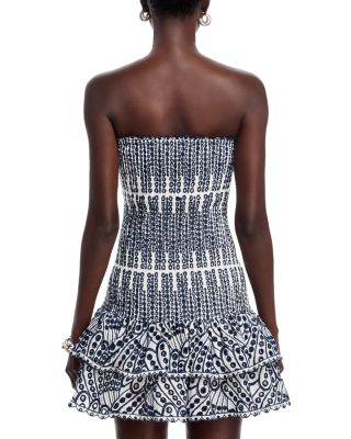 Embroidered Eyelet Lace Mini Dress - Exclusive