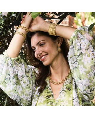 Bangkok Bamboo Link Necklace, 18"