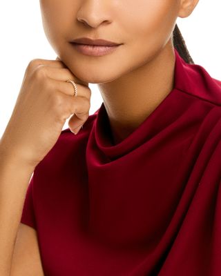 Diamond Double Row Band in 14K Yellow Gold, 0.25 tcw