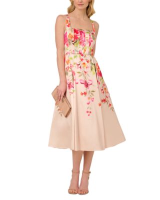 Border Mikado Midi Dress