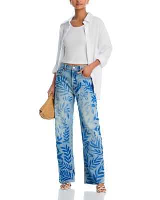 The Lasso Sneak Jeans in Pressed Leaves