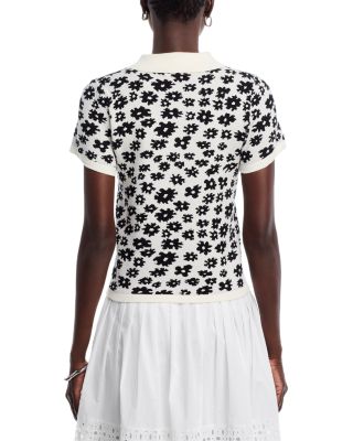 Floral Print Polo Shirt