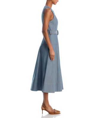 Margaret Sleeveless Denim Midi Dress