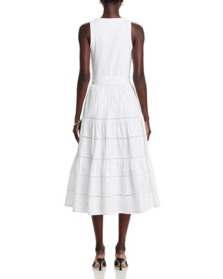 Zuri Cotton Stretch Midi Dress