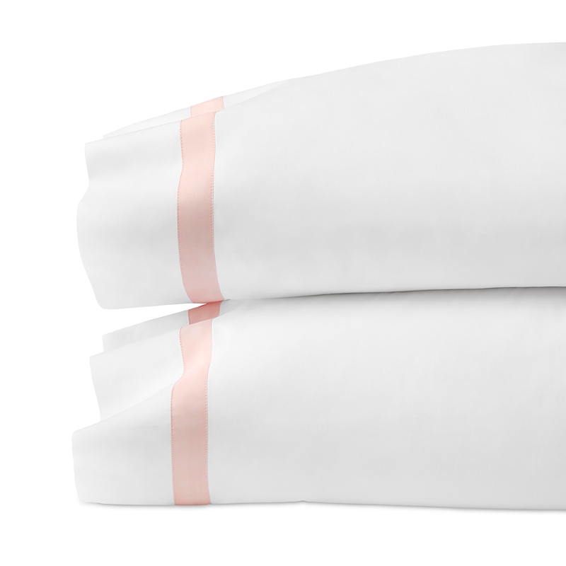 Sferra Estate Pillowcase Set, Standard In White/petal