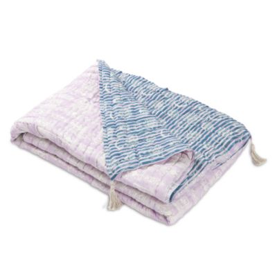 Amethyst Handcrafted Cotton Quilt, Queen