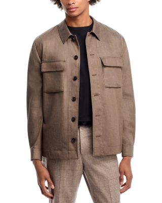 BOSS - Virgin Wool Relaxed Fit Overshirt