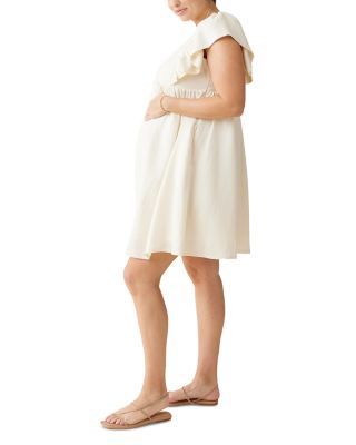 Maternity Flutter Sleeve Dress