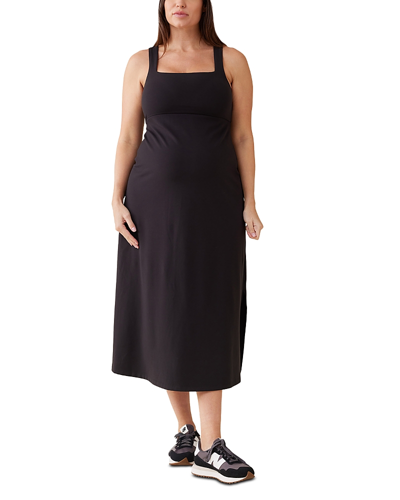 Ingrid & Isabel Maternity Everyday Midi Dress In Black