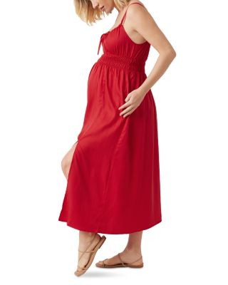 Maternity Strappy Midi Dress