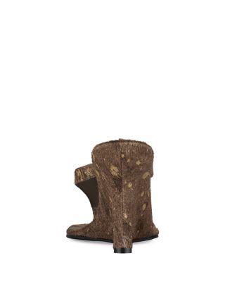 Women&#39;s Romee-F Calf Hair Wedge Sandals